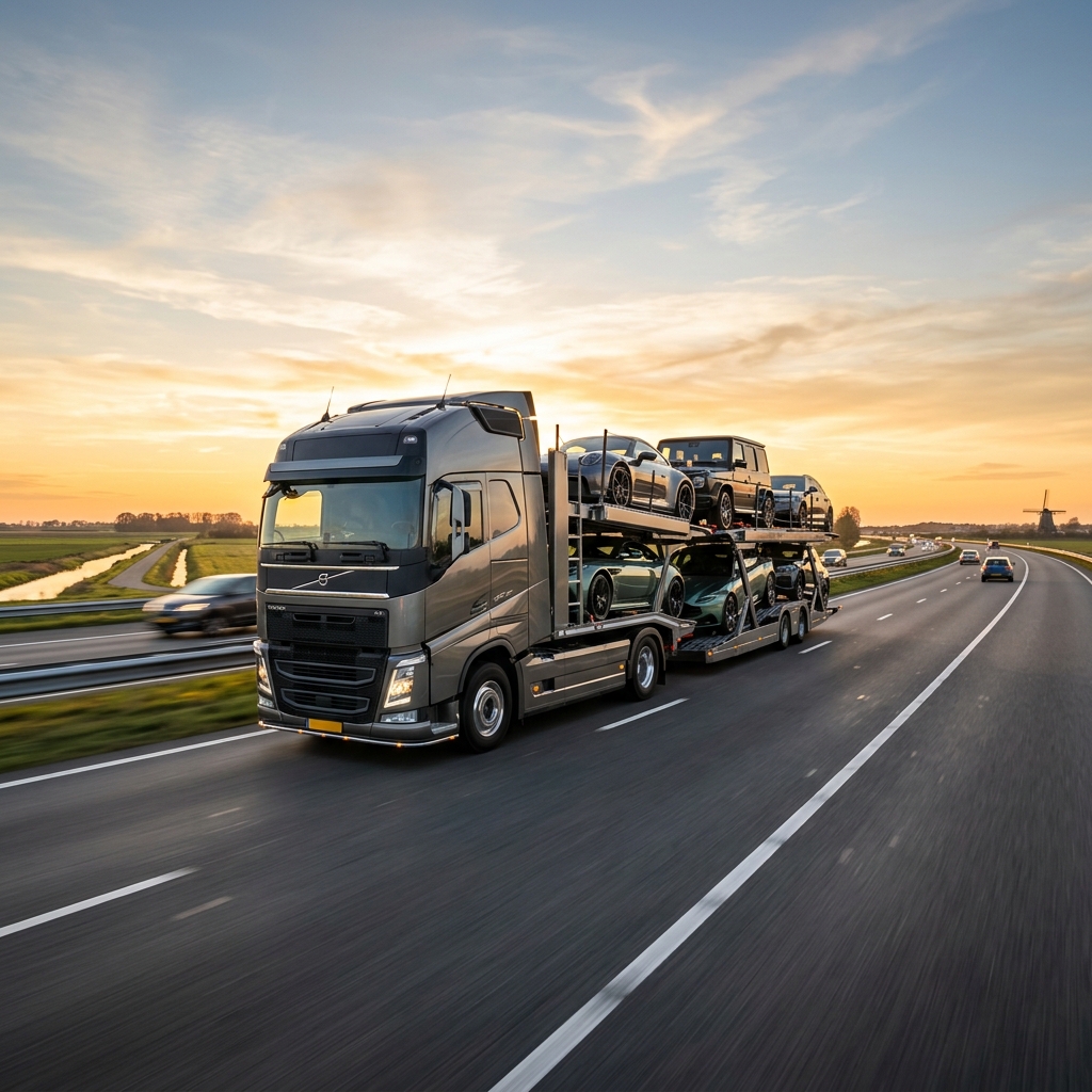 Autotransport op de snelweg